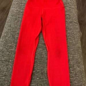 Fabletics red leggings
